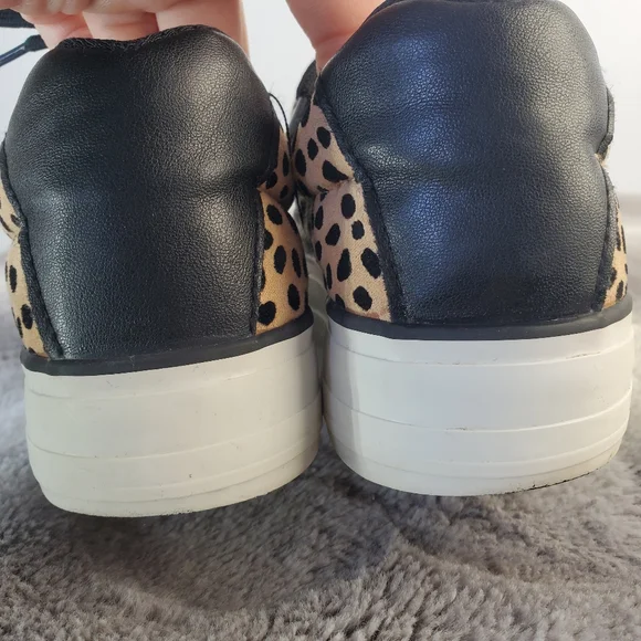 RESTRICTED Leopard Print Sneakers, sz 8 - Picture 7 of 9